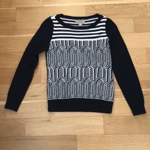 Banana Republic Black & White patterned sweater.
